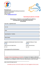 Rückmeldebogen / Anmeldebogen